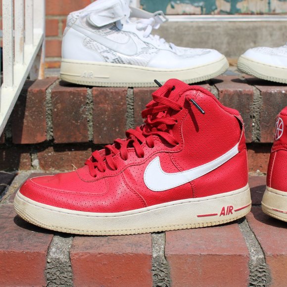 Nike Other - Air Force 1 High Gym Red Perforated Pivot Pack